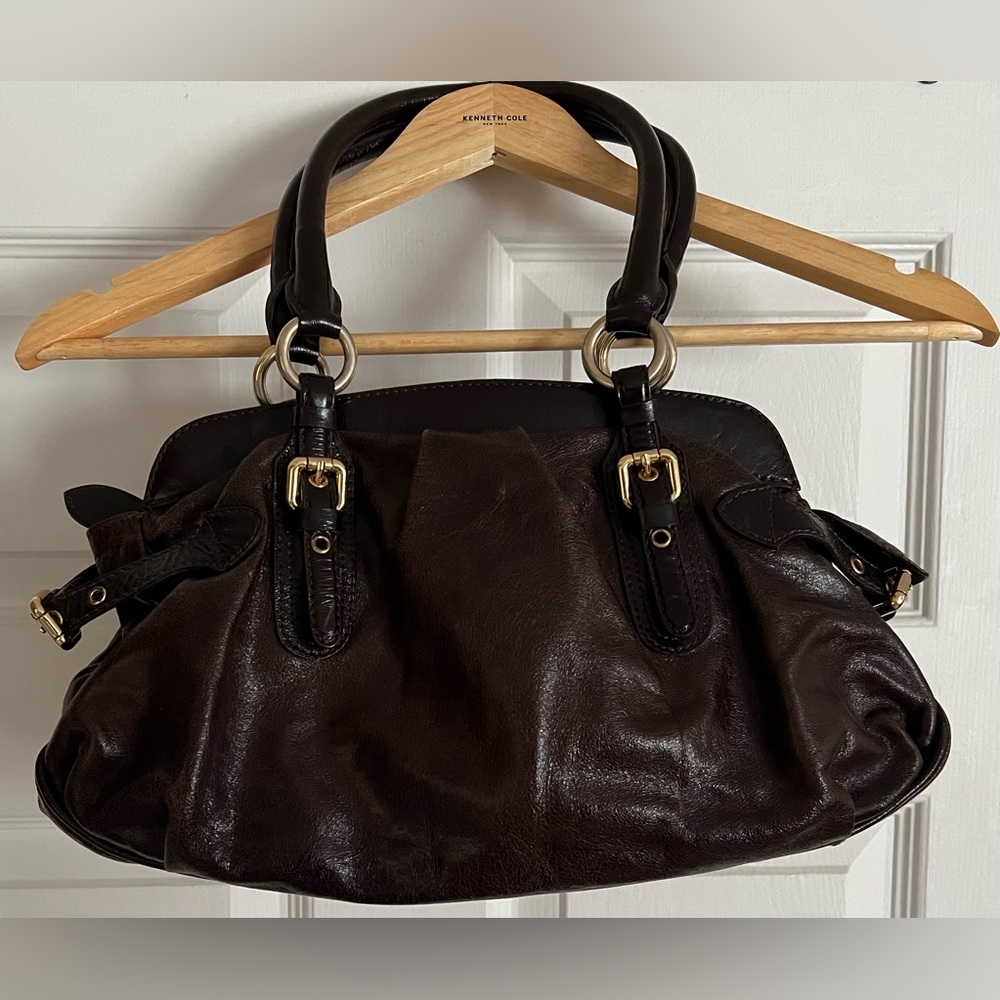 Genuine Leather Large Satchel Handbag from MATRAS Collection